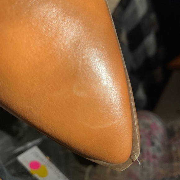 Elegant Brown Ankle Booties AREZZO, leather!​​ Scratches in leather! - Picture 8 of 11